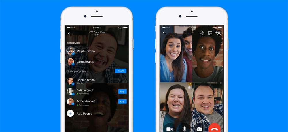 Видеоконфернция Facebook
