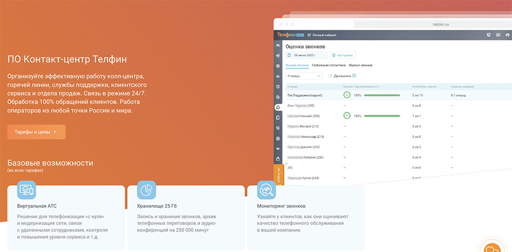 Колл центр Телфин